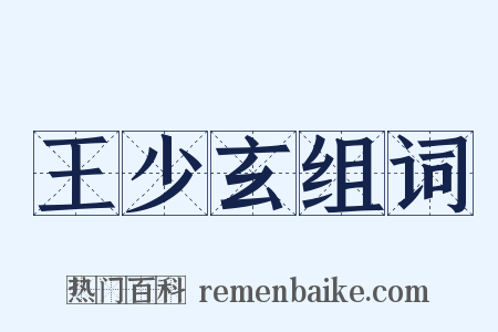 王少玄组词是什么意思的图片